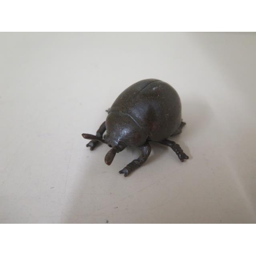 470 - A bronze ladybird, 6cm long