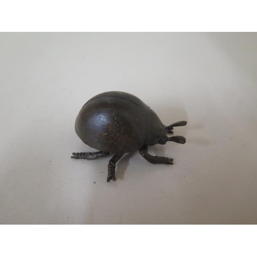 470 - A bronze ladybird, 6cm long