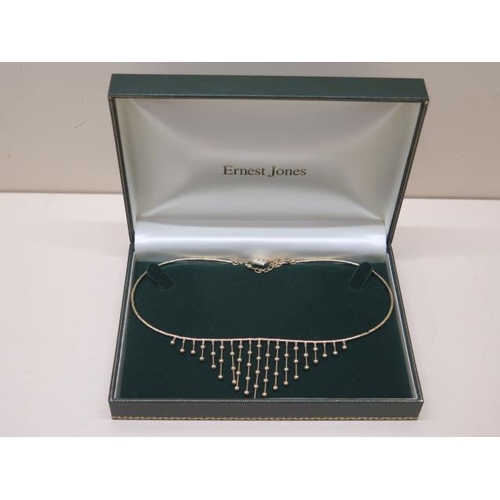 861 - A hallmarked 9ct yellow gold necklet, approx 42cm long, approx 11 grams, in good condition