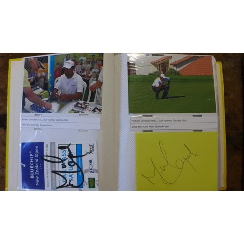 269 - Golfing Interest: A collection of 79 signatures and nine other signatures including Jools Holland