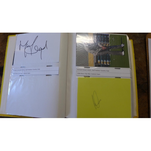 269 - Golfing Interest: A collection of 79 signatures and nine other signatures including Jools Holland