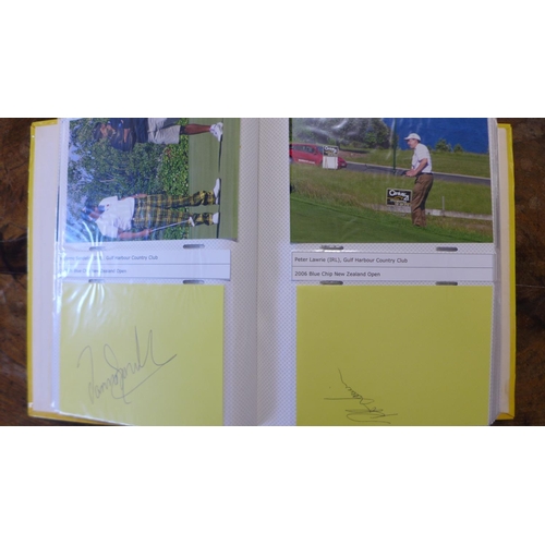 269 - Golfing Interest: A collection of 79 signatures and nine other signatures including Jools Holland