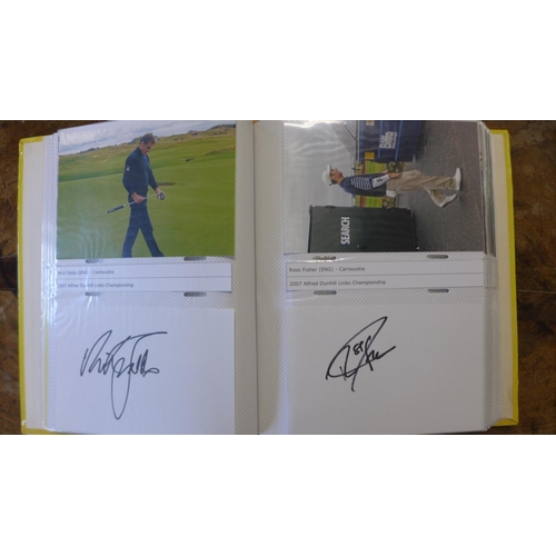 269 - Golfing Interest: A collection of 79 signatures and nine other signatures including Jools Holland