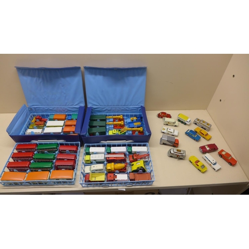 641 - A collection of 57 unboxed lesney Matchbox vehicles, circa 1969/70, all unboxed but in good conditio... 