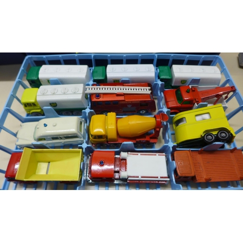 641 - A collection of 57 unboxed lesney Matchbox vehicles, circa 1969/70, all unboxed but in good conditio... 