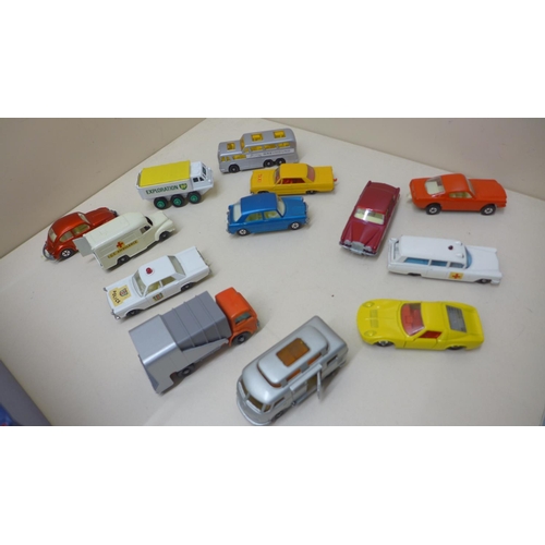 641 - A collection of 57 unboxed lesney Matchbox vehicles, circa 1969/70, all unboxed but in good conditio... 