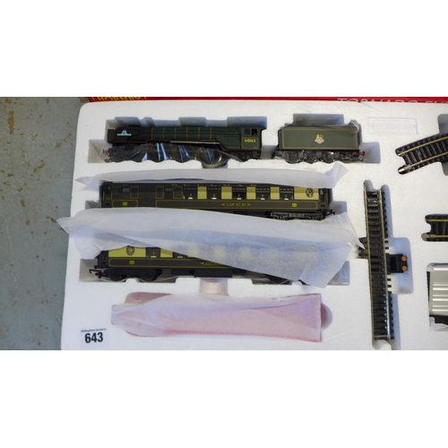 643 - A Hornby 00 gauge Tornado Express train set, boxed, in unused condition