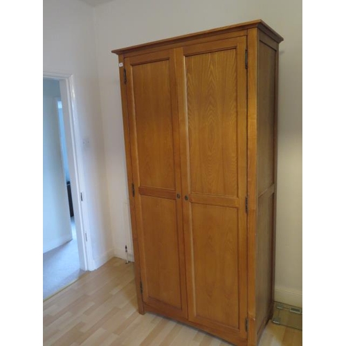 12 - A modern double wardrobe - flat packed for easy transport - Height 200cm x Width 100cm