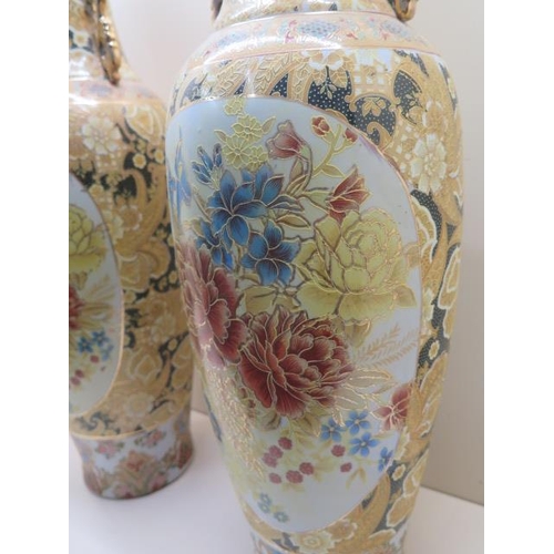 239 - A pair of large Oriental vases - Height 61cm - both good condition