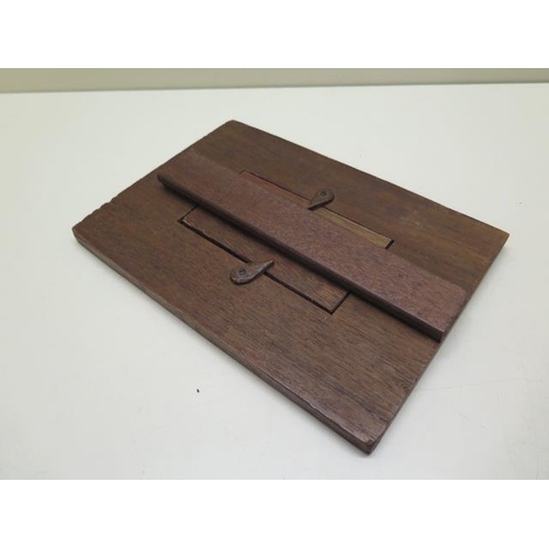 249 - A 19th century arts and crafts carved photo frame - 21cm x 15cm - in polished condition