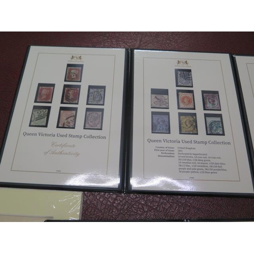 741 - Three Harrington and Byrne Queen Victoria stamp folders and a Westminster collection 1840 Penny Blac... 