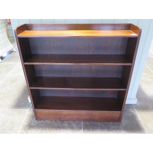 8 - Small mahogany bookshelves - Height 92cm x 88cm x 19cm