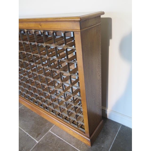 1 - A good quality burr walnut veneered wine rack made by a local furniture maker to a high standard - h... 