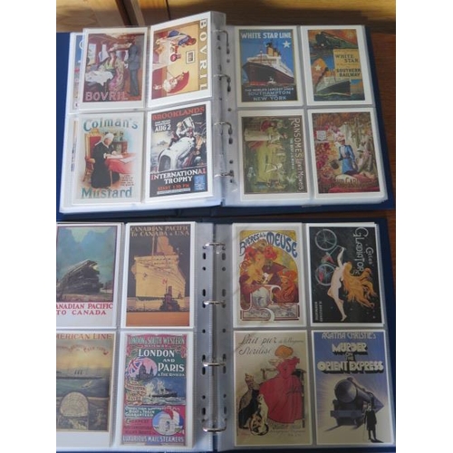 1051 - Two albums of reproduction advertising postcards including 90 Drumahoe cards and 129 Mumbles postcar... 