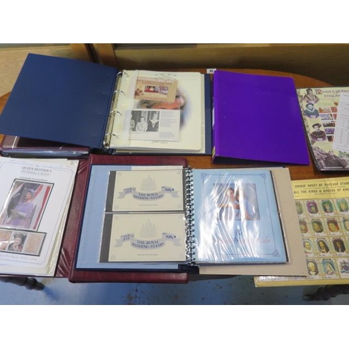 1058 - A collection of Royality related First Day Covers and stamps in six albums