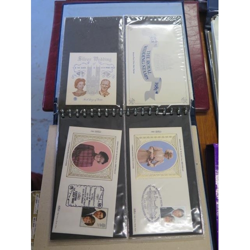 1058 - A collection of Royality related First Day Covers and stamps in six albums