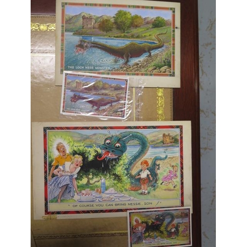 1059 - A good collection of 17 humorous postcard original artwork paintings 12 of which have the postcards ... 