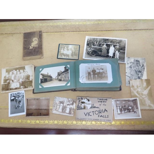 1061 - An interesting postcard and photograph album including some Military