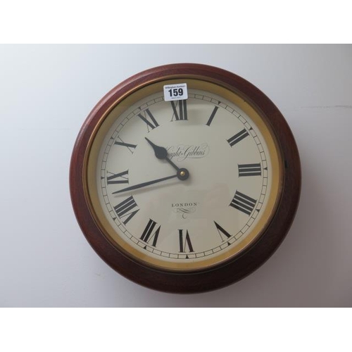 A 1990's Knight & Gibbins quartz 12inch wall clock from London