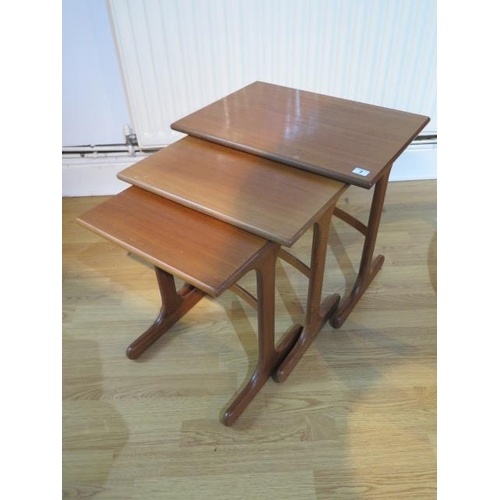 7 - A nest of three G Plan side tables - Height 52cm x 56cm x 41cm - generally good, minor stains