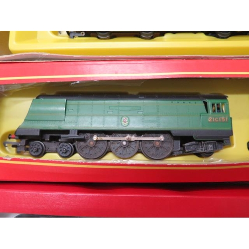 930 - Five boxed Hornby OO gauge locos 0-6-0 Diesel Shunter, 0-6-0 Panier tank, BR Hymek Diesel, BR Loco B... 