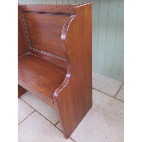 45A - A new mahogany hall bench made by a local craftsman to a high standard, 94cm tall x 81cm x 40cm