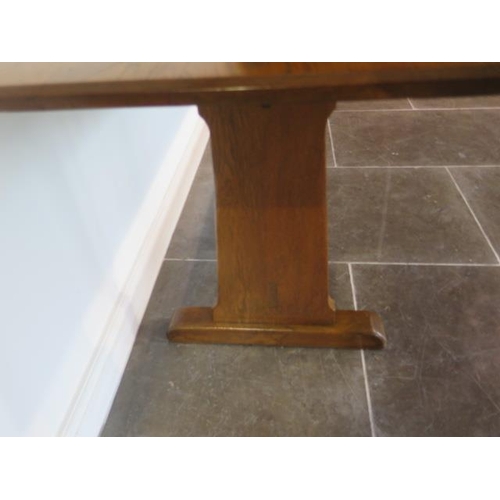 73 - A good oak refectory table, 77cm tall x 238cm x 66cm, in good sound condition and good rich colour