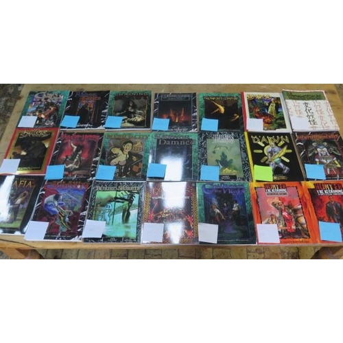 A collection of 21 paperback Fantasy gaming source books supplements, all good, comparative ebay value approx £550