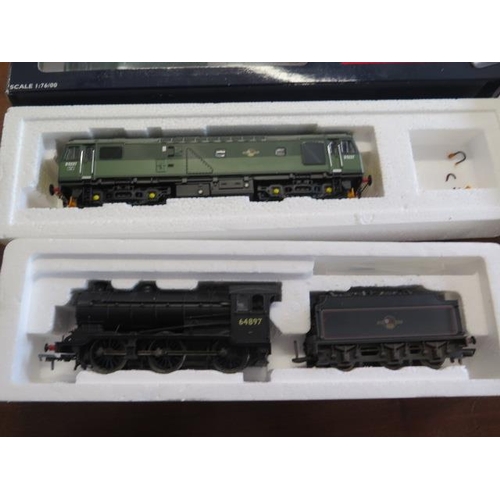 905 - Four Bachmann locos, a Heljan loco and a Hornby Shunter, all lightly weathered