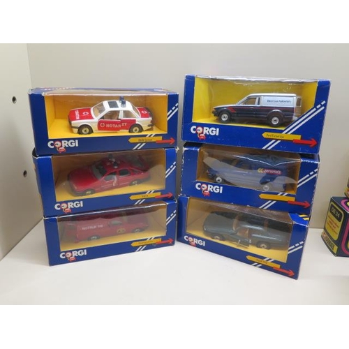 907 - Two Burago 1:18 scale cars and a Revell and a Polistil car, all boxed, some wear to boxes plastic bu... 