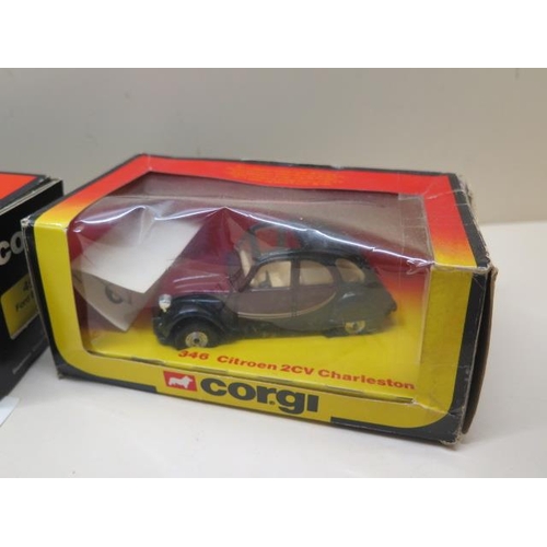 907 - Two Burago 1:18 scale cars and a Revell and a Polistil car, all boxed, some wear to boxes plastic bu... 