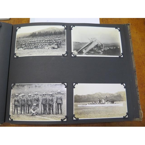 941 - An interesting diary and photograph and postcard album for Wyndham Arthur Rolfe Royal Marines CH2209... 