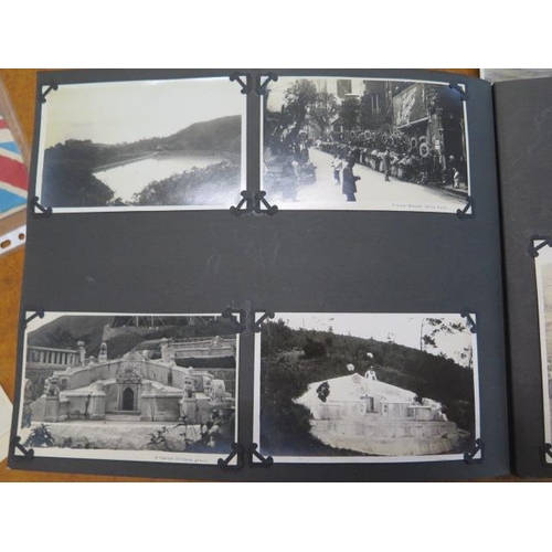 941 - An interesting diary and photograph and postcard album for Wyndham Arthur Rolfe Royal Marines CH2209... 