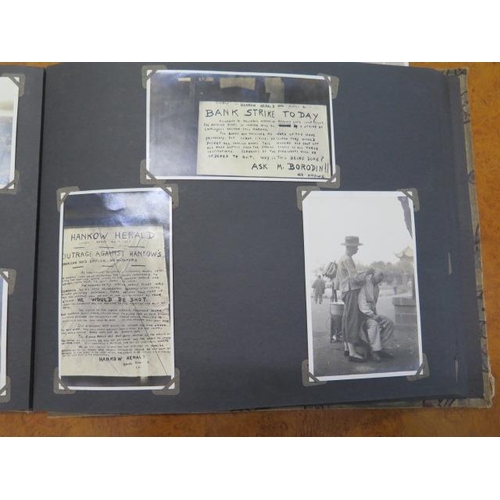 941 - An interesting diary and photograph and postcard album for Wyndham Arthur Rolfe Royal Marines CH2209... 