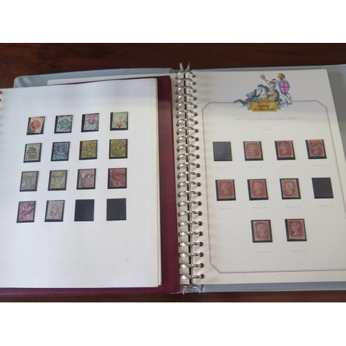 982 - Two albums of British stamps, including penny reds and Festival of Britain