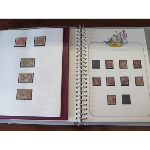 982 - Two albums of British stamps, including penny reds and Festival of Britain