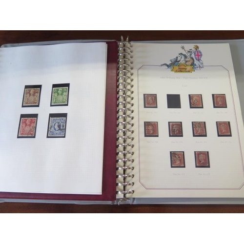 982 - Two albums of British stamps, including penny reds and Festival of Britain