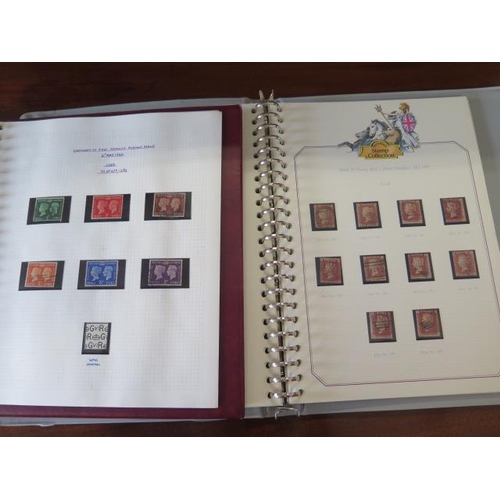 982 - Two albums of British stamps, including penny reds and Festival of Britain