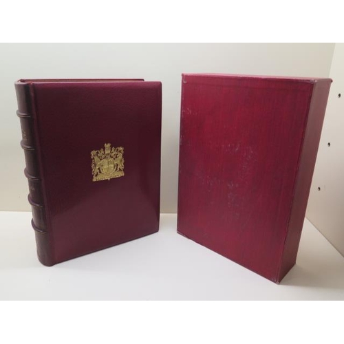 983 - A large leather bound volume The Royal Philatelic Collection Sir John Wilson Bart published by Visco... 