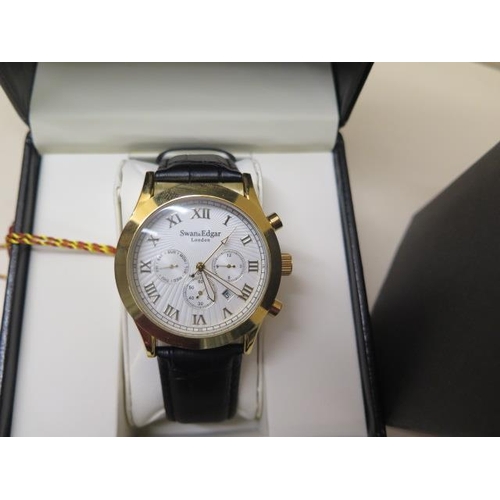 A Swan and Edgar automatic day date month wristwatch , unworn condition ...