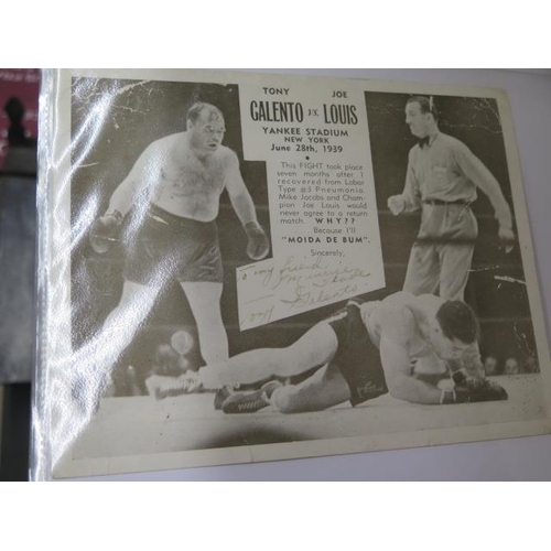313 - Boxing interest: 24 signed photographs late 1940's Freddie Mills, all three Turpin Brothers- Jackie,... 
