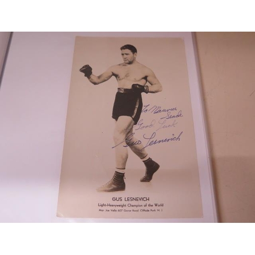 313 - Boxing interest: 24 signed photographs late 1940's Freddie Mills, all three Turpin Brothers- Jackie,... 