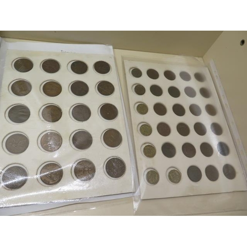 860 - A collection of mixed coins and bank notes