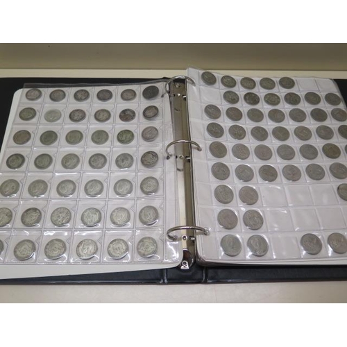 874 - Three albums of mainly British coins from 1790 onwards including two 1 oz Brittanias and 7 Victorian... 