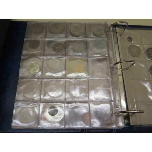 874 - Three albums of mainly British coins from 1790 onwards including two 1 oz Brittanias and 7 Victorian... 