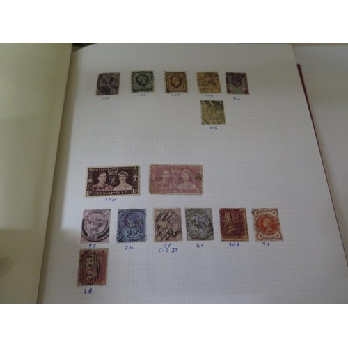 985 - Four stamp albums with World stamps