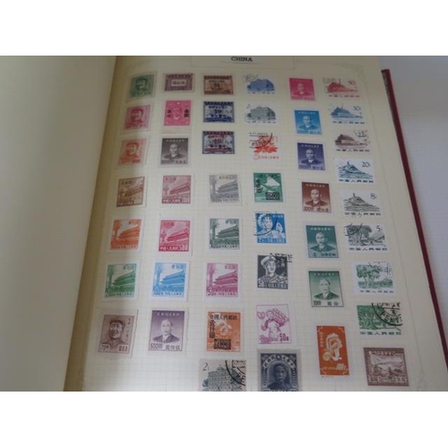 985 - Four stamp albums with World stamps