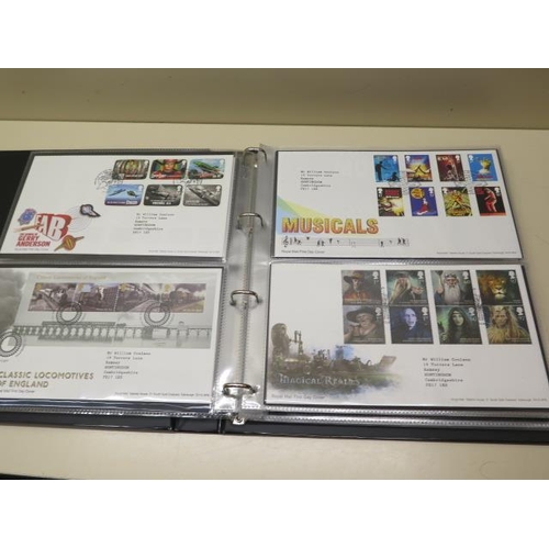 986 - Ten albums of 1st day covers with over 500 covers