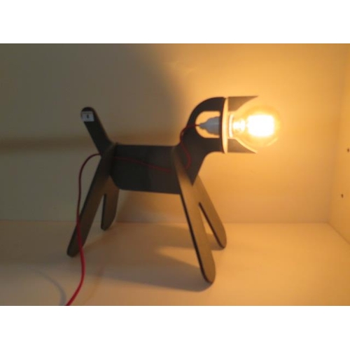 4 - An Eno Studio dog lamp, 45cm long, working order