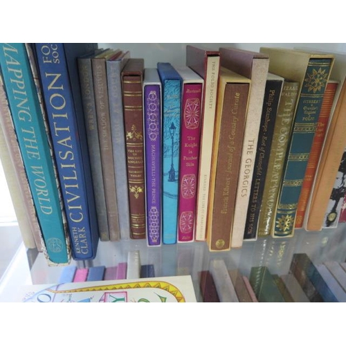 953 - A good selection of Folio Society books, approx 90, and some miniature books